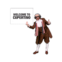 Cupertino Welcome Sign Sticker