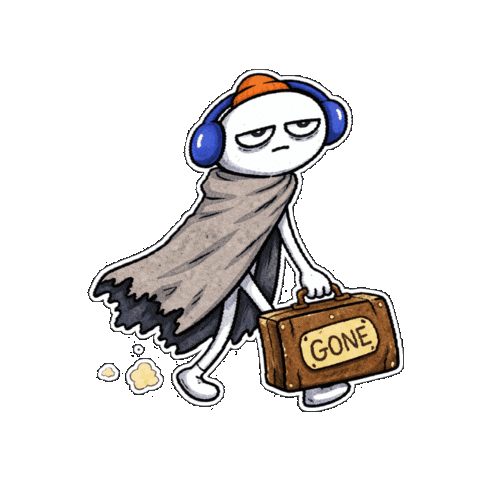 Tired On My Way Sticker