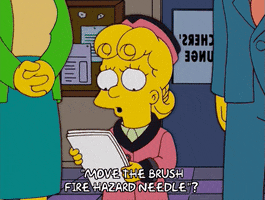suspicious lisa simpson GIF