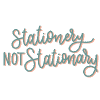 Lettering Stationery Sticker