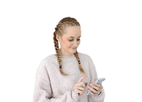 happy girl Sticker by shapefruit