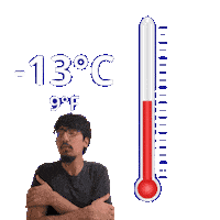 Negative Thirteen Degrees Sticker