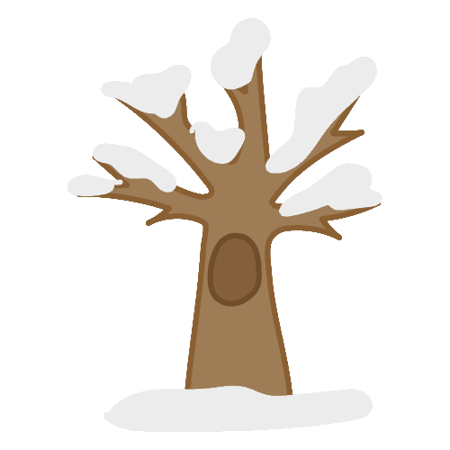 Snow Sneeuw Tree Forrest Winter Sticker by Allie the Ellie