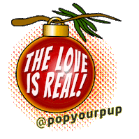 merry christmas love Sticker by Pop Your Pup!™