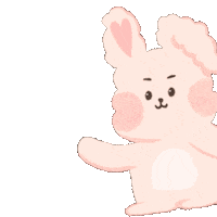 Mandymami hello hi rabbit mandymami Sticker