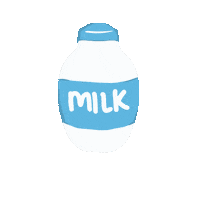 Milk Bottle Sticker