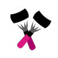 Party Pink Sticker by 411Pain