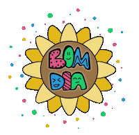 Paulasmlima kawaii flower good morning sun Sticker
