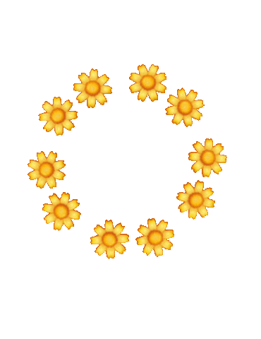 ritagifseadesivos flores flor planta circulo Sticker