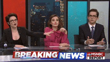 Stop Talking Breaking News GIF by Saturday Night Live