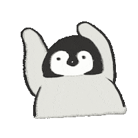 Penguin Waving Sticker