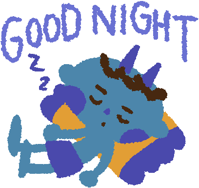 Sleepy Illustration Sticker