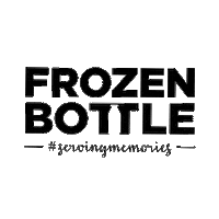 Frozen_Bottle frozen bottle frozenbottle serving memories frozen bottle logo Sticker