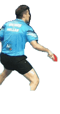 Table Tennis Greek Sticker