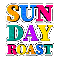 Happy Sunday Art Sticker by Paula Baines