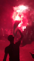 Parisians Light Fireworks to Celebrate Algeria's Win in Africa Cup of Nations Semifinal