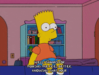 happy bart simpson GIF