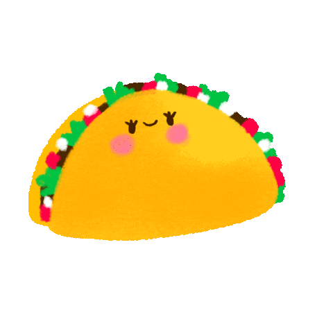 Tacos Sticker by Vania Bachur
