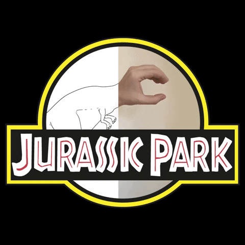 Jurassic Park Hand GIF by cintascotch