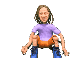 stupid_clay animation nice good job high five Sticker