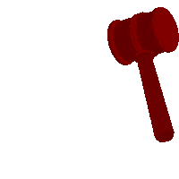 Hammer Hitting Sticker
