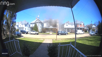 Doorbell Camera Captures Good Samaritans Rescuing Woman from Burning Home
