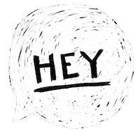 ohynny illustration hi hey bubble Sticker