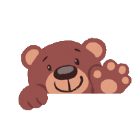 Jessitsoi happy yay bear frame Sticker