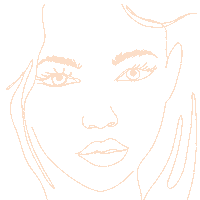 Lauratheeeexplorer face model freckles linedrawing Sticker