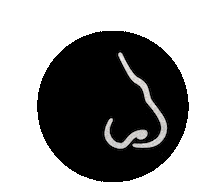 Thoppi top nose nariz thoppi Sticker