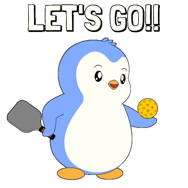 Lets Go Sticker by Pudgy Penguins