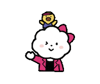 happy friends Sticker by FLUFFY HOUSE