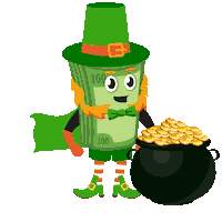 Pot Of Gold Sticker by mightymaxtotherescue