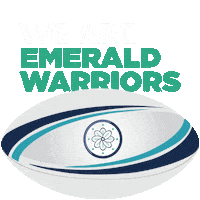 Rugby Teal Sticker by Emerald Warriors RFC
