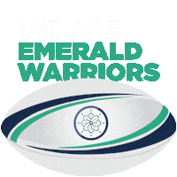 Team Green Rugby Sticker by Emerald Warriors RFC