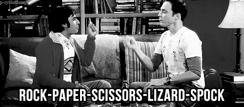 big bang theory paper GIF
