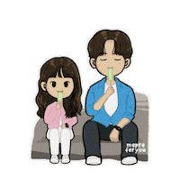 Ice Cream Couple Sticker