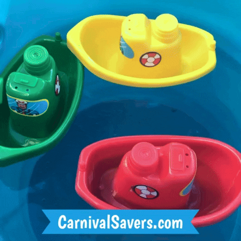 CarnivalSavers giphyupload carnival savers carnivalsaverscom floating toy boats GIF