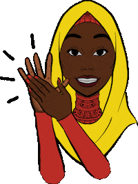 African Queen Celebration Sticker by RS