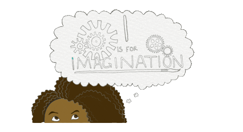 imagination hand-drawn STICKER by Amy Poehler's Smart Girls