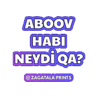 Zaqatala Sticker by Zagatala Prints