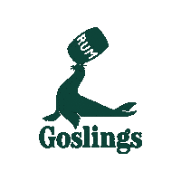 GoslingsRum logo green simple seal Sticker