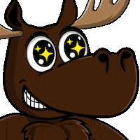 DoYouMoose excited jump nft blockchain Sticker