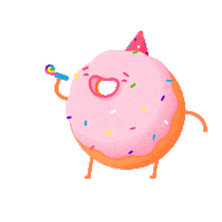 Excited Happy Birthday Sticker