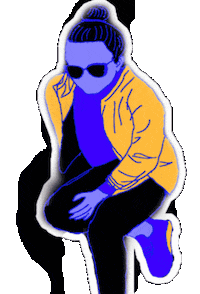 Woman Rock Sticker