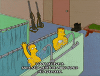 bart simpson shower GIF