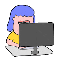 juliafarkas work office working company Sticker