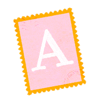 Stamp Postcard Sticker by Anthropologie