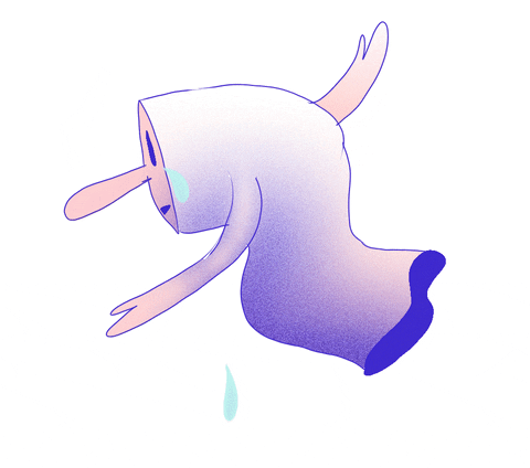 Sad Ghost GIF by Yool N