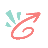 Arrow Pointing Sticker by Hubble